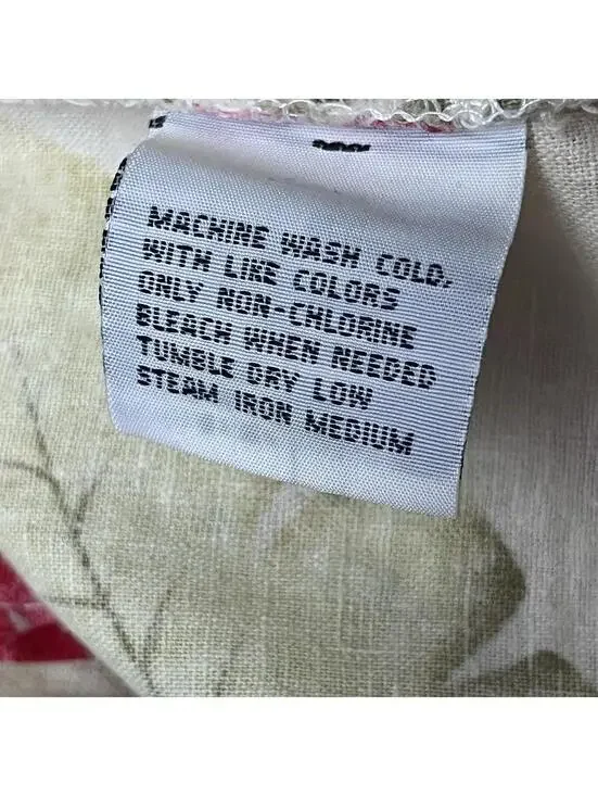 Sunbay Cottons Linen Blend Tropical Floral Hawaiian Shirt Women’s M Beach Resort - Picture 10 of 10